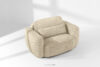 ELOSA Sofa i fotel japandi w tkaninie boucle jasny beżowy jasny beżowy - zdjęcie 25
