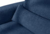 ELOSA Sofa i fotel w stylu japońskim w tkaninie boucle granatowy granatowy - zdjęcie 10