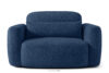 ELOSA Sofa i fotel w stylu japońskim w tkaninie boucle granatowy granatowy - zdjęcie 17