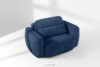 ELOSA Sofa i fotel w stylu japońskim w tkaninie boucle granatowy granatowy - zdjęcie 25