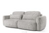 ELOSA Sofa 3 japandi w tkaninie szenil jasny szary jasny szary - zdjęcie 3