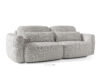 ELOSA Sofa 3 japandi w tkaninie szenil jasny szary jasny szary - zdjęcie 4