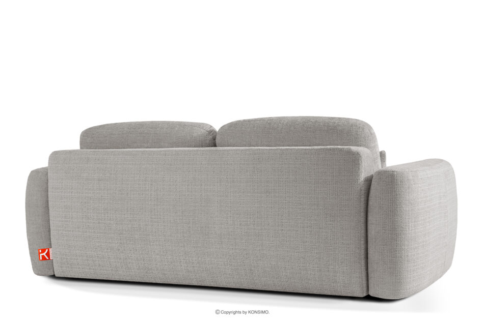 ELOSA Sofa 3 japandi w tkaninie szenil jasny szary jasny szary - zdjęcie 5