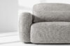 ELOSA Sofa 3 japandi w tkaninie szenil jasny szary jasny szary - zdjęcie 7