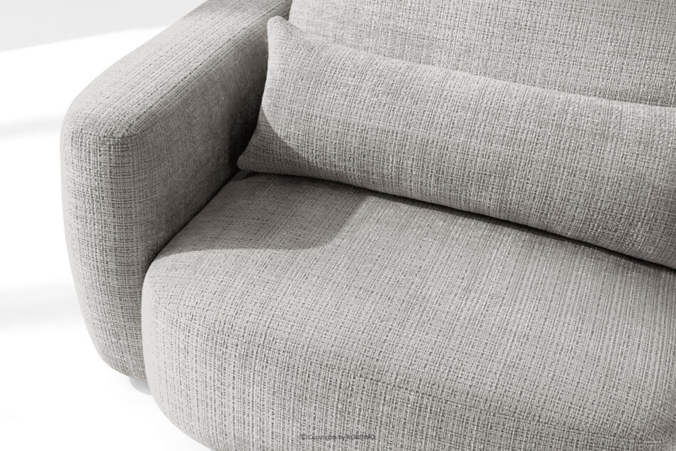 ELOSA Sofa 3 japandi w tkaninie szenil jasny szary jasny szary - zdjęcie 7