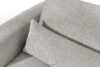 ELOSA Sofa 3 japandi w tkaninie szenil jasny szary jasny szary - zdjęcie 9