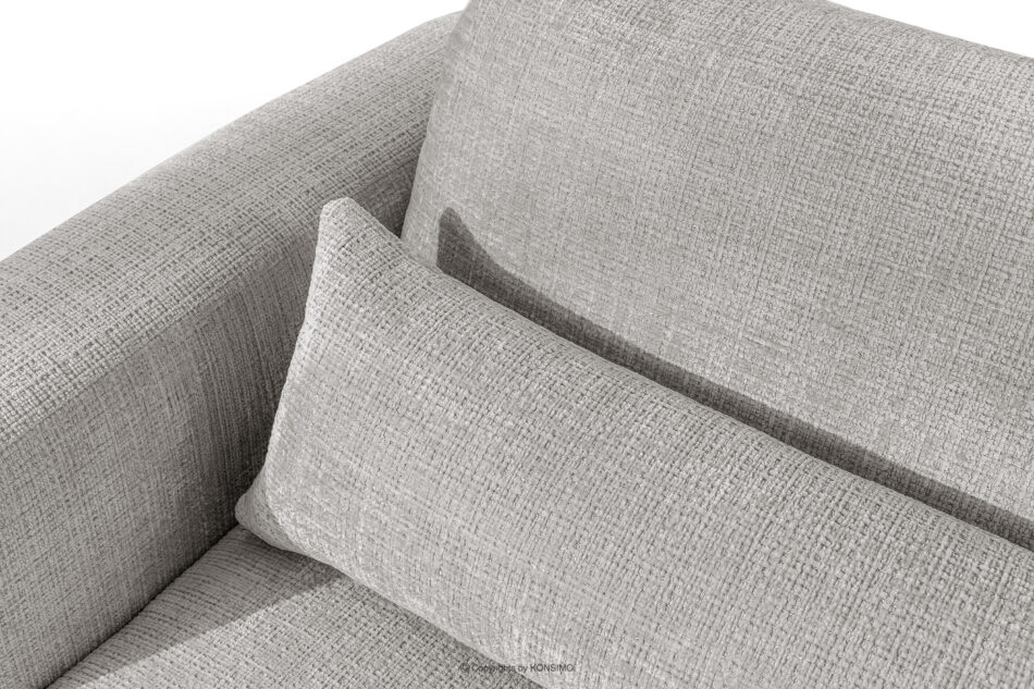 ELOSA Sofa 3 japandi w tkaninie szenil jasny szary jasny szary - zdjęcie 8