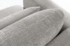 ELOSA Sofa 3 japandi w tkaninie szenil jasny szary jasny szary - zdjęcie 10