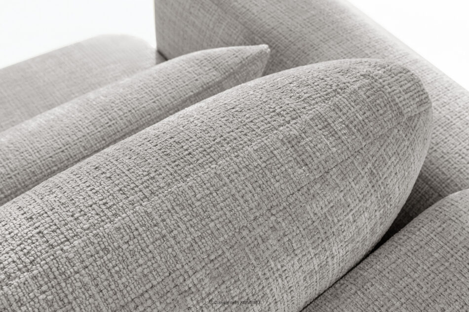 ELOSA Sofa 3 japandi w tkaninie szenil jasny szary jasny szary - zdjęcie 9