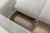ELOSA Sofa 3 japandi w tkaninie szenil jasny szary jasny szary - zdjęcie 15