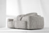 ELOSA Sofa 3 japandi w tkaninie szenil jasny szary jasny szary - zdjęcie 20