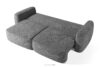 ELOSA Sofa 3 japandi w tkaninie szenil ciemny szary ciemny szary - zdjęcie 5