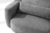 ELOSA Sofa 3 japandi w tkaninie szenil ciemny szary ciemny szary - zdjęcie 8