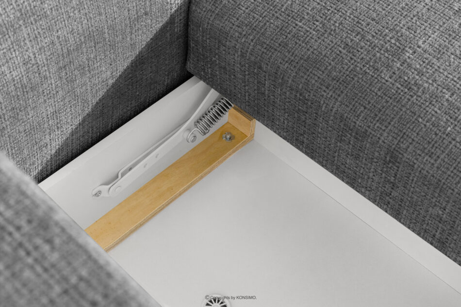 ELOSA Sofa 3 japandi w tkaninie szenil ciemny szary ciemny szary - zdjęcie 13