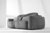 ELOSA Sofa 3 japandi w tkaninie szenil ciemny szary ciemny szary - zdjęcie 20