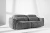 ELOSA Sofa 3 japandi w tkaninie szenil ciemny szary ciemny szary - zdjęcie 21