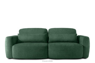 ELOSA, https://konsimo.pl/kolekcja/elosa/ Sofa trzyosobowa w stylu japońskim w tkaninie szenil zielony zielony - zdjęcie
