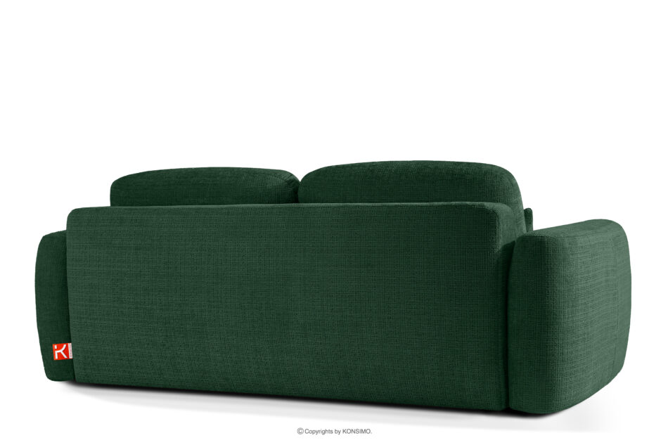 ELOSA Sofa trzyosobowa w stylu japońskim w tkaninie szenil zielony zielony - zdjęcie 5