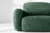 ELOSA Sofa trzyosobowa w stylu japońskim w tkaninie szenil zielony zielony - zdjęcie 7