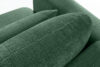 ELOSA Sofa trzyosobowa w stylu japońskim w tkaninie szenil zielony zielony - zdjęcie 10