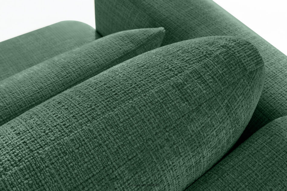 ELOSA Sofa trzyosobowa w stylu japońskim w tkaninie szenil zielony zielony - zdjęcie 9