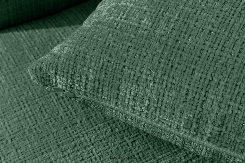 ELOSA Sofa trzyosobowa w stylu japońskim w tkaninie szenil zielony zielony - zdjęcie 10