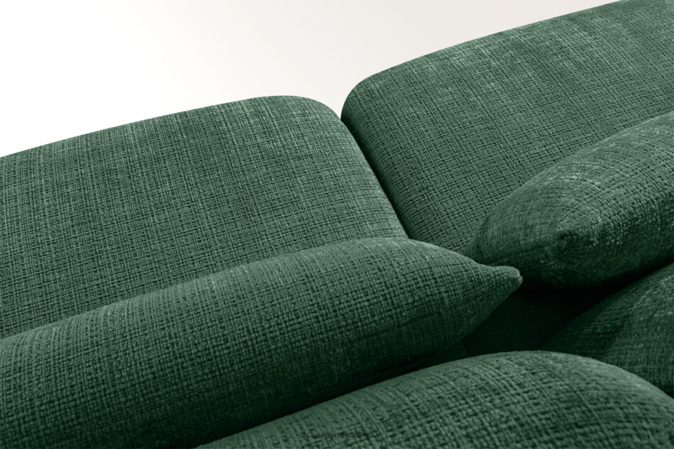 ELOSA Sofa trzyosobowa w stylu japońskim w tkaninie szenil zielony zielony - zdjęcie 11