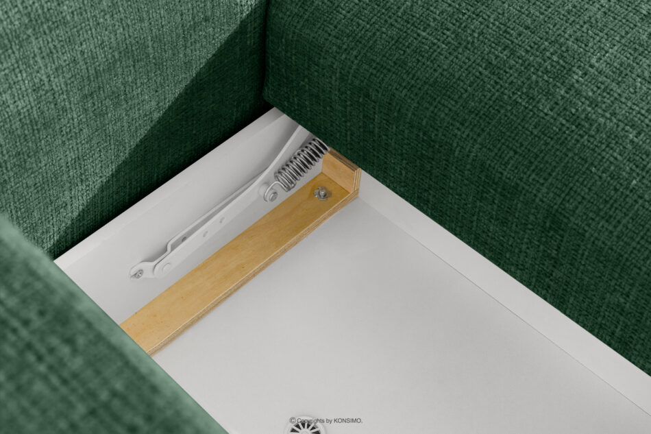ELOSA Sofa trzyosobowa w stylu japońskim w tkaninie szenil zielony zielony - zdjęcie 13