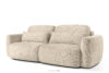 ELOSA Sofa 3 japandi w tkaninie szenil kremowy kremowy - zdjęcie 3