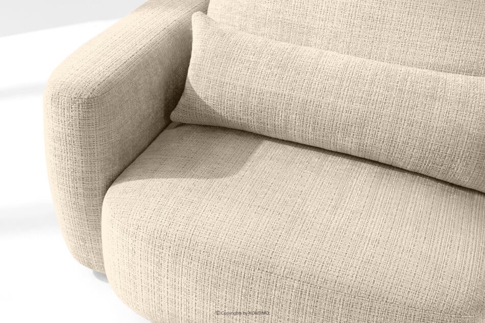 ELOSA Sofa 3 japandi w tkaninie szenil kremowy kremowy - zdjęcie 7