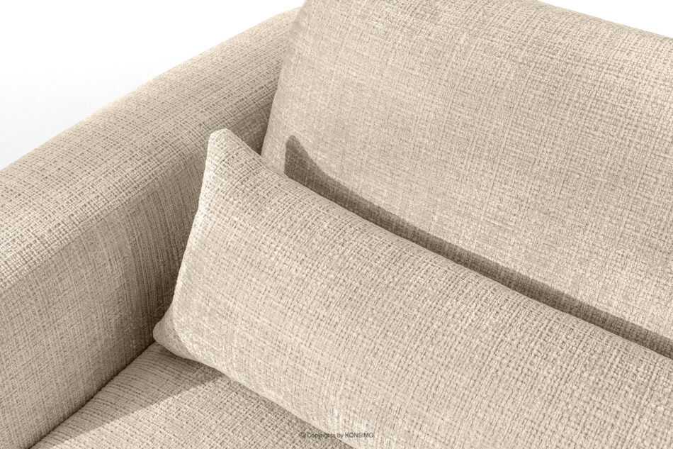ELOSA Sofa 3 japandi w tkaninie szenil kremowy kremowy - zdjęcie 8