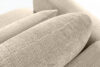 ELOSA Sofa 3 japandi w tkaninie szenil kremowy kremowy - zdjęcie 10