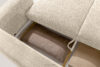 ELOSA Sofa 3 japandi w tkaninie szenil kremowy kremowy - zdjęcie 15