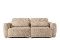 Sofa 3 japandi w tkaninie szenil beżowy