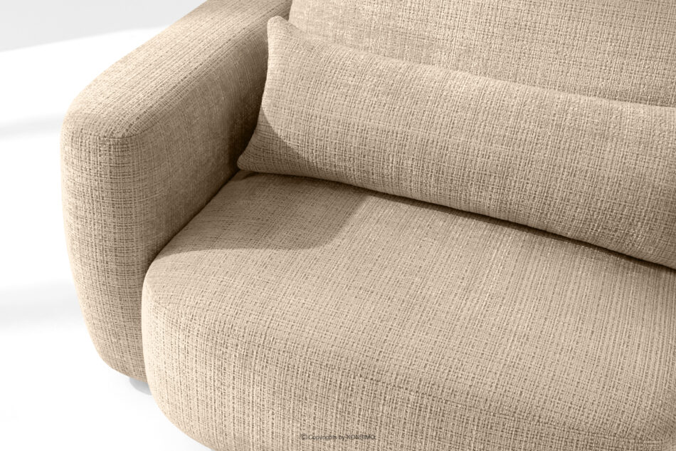 ELOSA Sofa 3 japandi w tkaninie szenil beżowy beżowy - zdjęcie 7