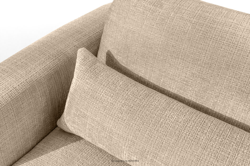 ELOSA Sofa 3 japandi w tkaninie szenil beżowy beżowy - zdjęcie 8