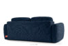 ELOSA Sofa trzyosobowa w stylu japońskim w tkaninie szenil granatowy granatowy - zdjęcie 6