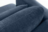 ELOSA Sofa trzyosobowa w stylu japońskim w tkaninie szenil granatowy granatowy - zdjęcie 10