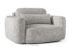 ELOSA Sofa i fotel japandi w tkaninie szenil jasny szary jasny szary - zdjęcie 19