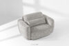ELOSA Sofa i fotel japandi w tkaninie szenil jasny szary jasny szary - zdjęcie 25