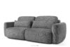 ELOSA Sofa i fotel japandi w tkaninie szenil ciemny szary ciemny szary - zdjęcie 4