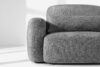 ELOSA Sofa i fotel japandi w tkaninie szenil ciemny szary ciemny szary - zdjęcie 8