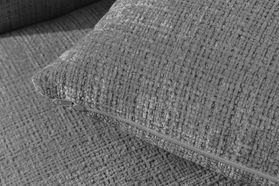 ELOSA Sofa i fotel japandi w tkaninie szenil ciemny szary ciemny szary - zdjęcie 11