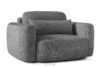 ELOSA Sofa i fotel japandi w tkaninie szenil ciemny szary ciemny szary - zdjęcie 19