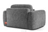 ELOSA Sofa i fotel japandi w tkaninie szenil ciemny szary ciemny szary - zdjęcie 20