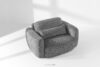 ELOSA Sofa i fotel japandi w tkaninie szenil ciemny szary ciemny szary - zdjęcie 25