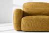 ELOSA Sofa i fotel w stylu japońskim w tkaninie szenil żółty żółty - zdjęcie 8