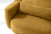 ELOSA Sofa i fotel w stylu japońskim w tkaninie szenil żółty żółty - zdjęcie 9