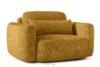 ELOSA Sofa i fotel w stylu japońskim w tkaninie szenil żółty żółty - zdjęcie 19