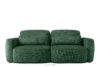 ELOSA Sofa i fotel w stylu japońskim w tkaninie szenil zielony zielony - zdjęcie 3